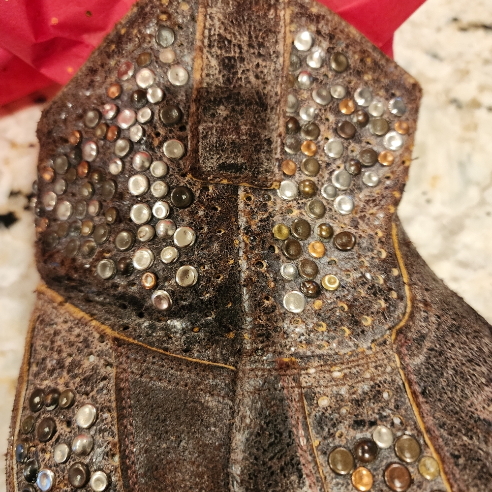 Frye Deborah Cowgirl Star studded ankle boots - Picture 3 of 12
